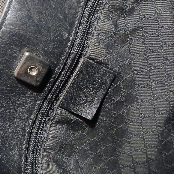 Stylish Black Tote Bag with Red and Green Straps - Picture 13 of 16